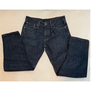 Levis 508 Regular Taper Fit Jeans Mens 29x30 Dark Wash Indigo Blue Denim